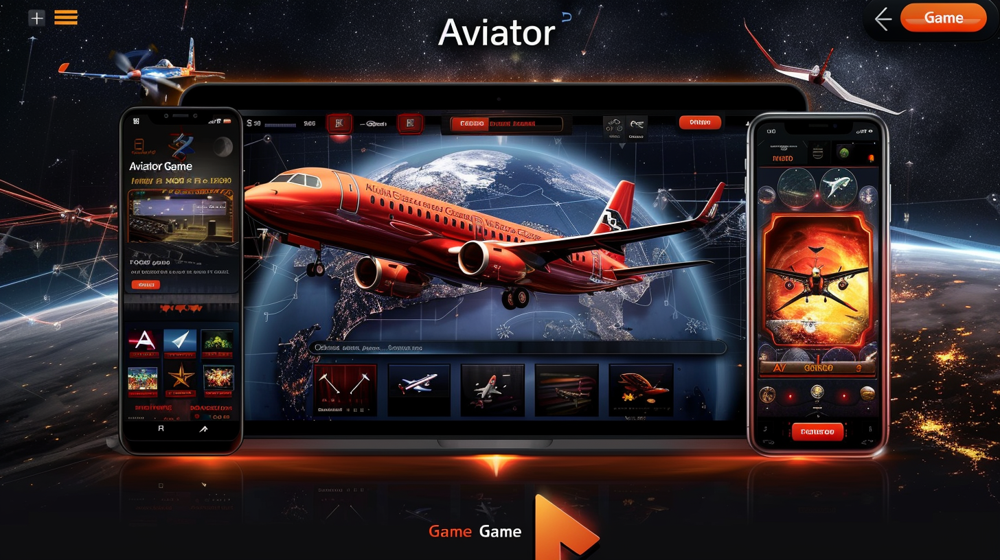 kkbd Aviator interface displayed on a tablet and smartphone.
